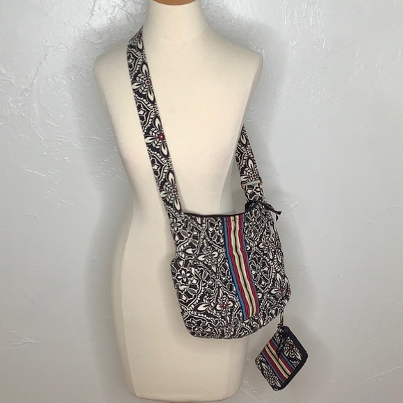 Vera Bradley Barcelona Olivia crossbody / shoulder bag with matching wallet - Picture 11 of 16